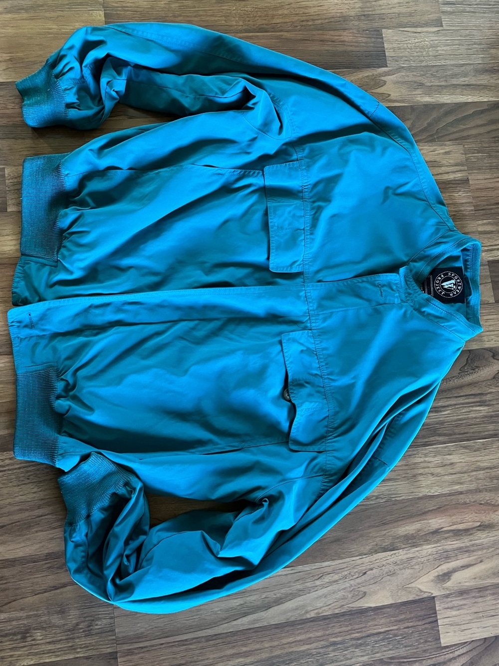 Pal Zileri Vintage Men's Size 42 Taglia 52 Teal-Green Lightweight Spring Jacket